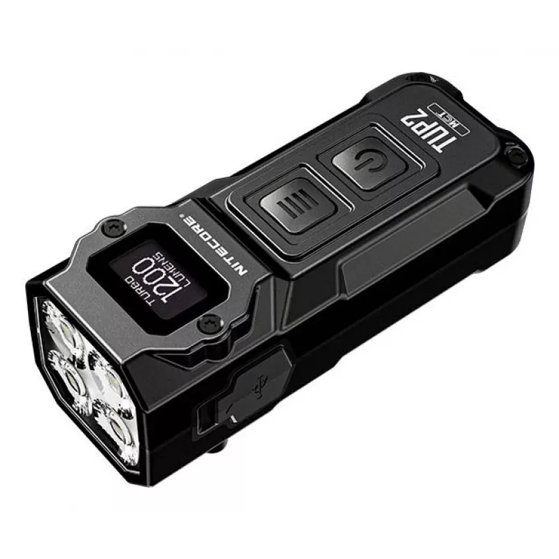 Nitecore TUP2 Keychain Flashlight Black 1200lm USB-C