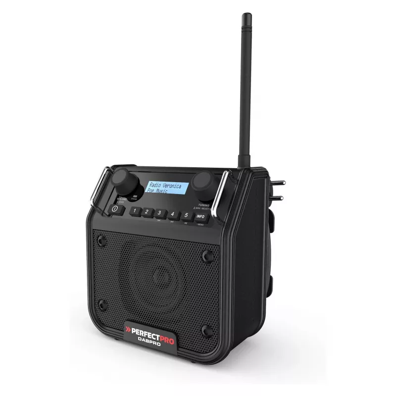 PerfectPro DABPRO Job Site Radio DAB+ FM Bluetooth IP65 Black