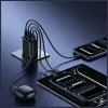 USAMS T70 40W 2xUSB-A 2xUSB-C Black Wall Charger