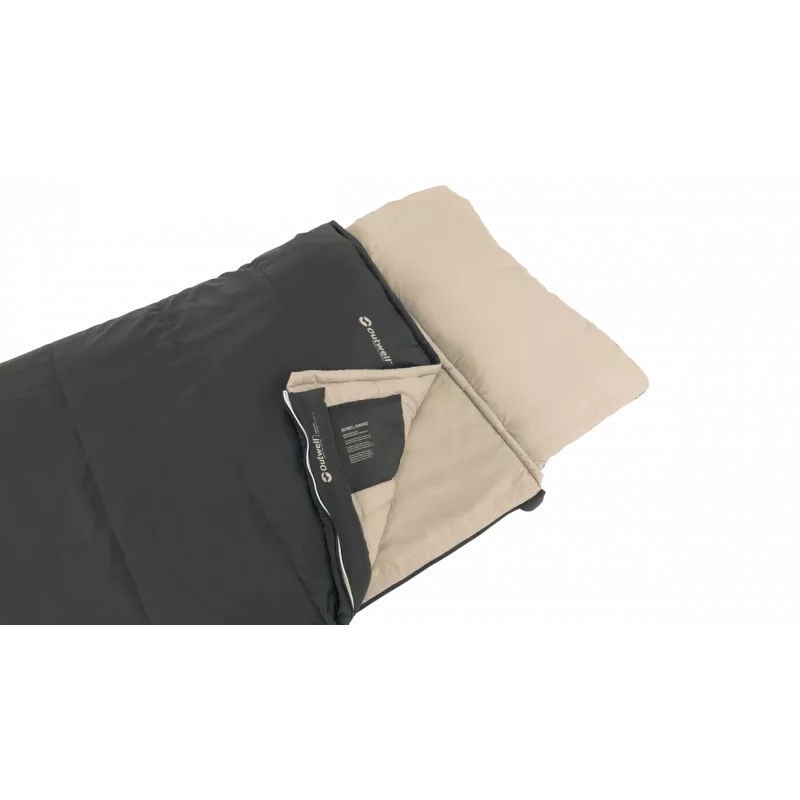 Outwell Contour Prime Synthetic Sleeping Bag (190 cm) - Black, Right Zip