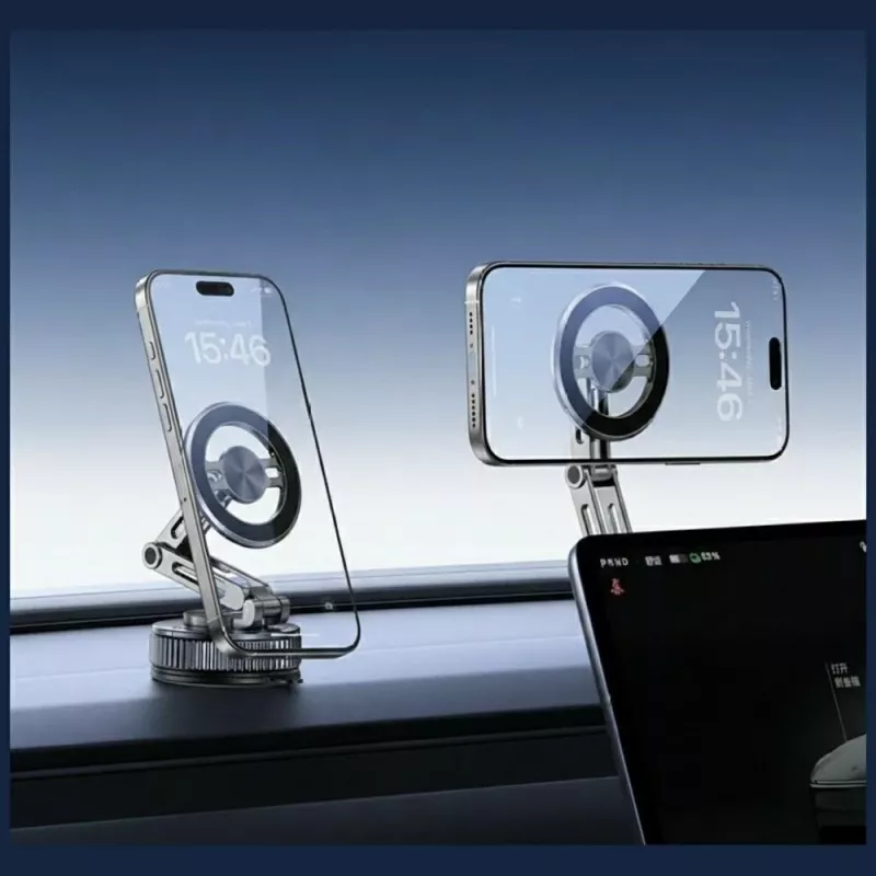 USAMS ZJ087 Universal Magnetic Phone Holder for Car, Home, Office - Black
