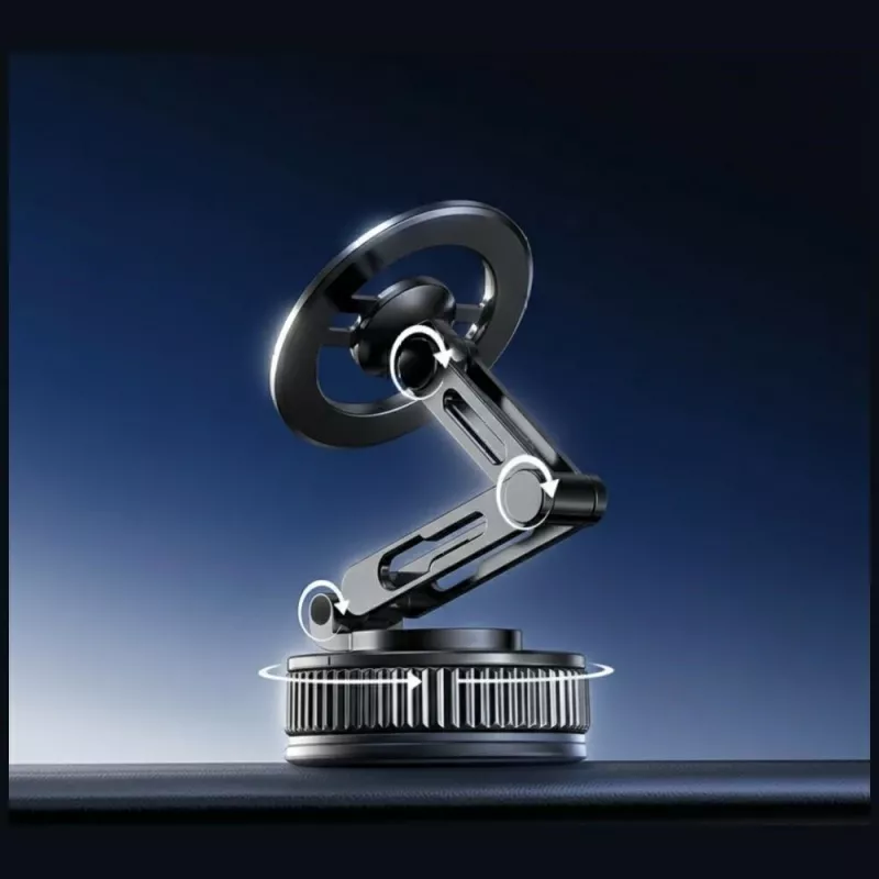 USAMS ZJ087 Universal Magnetic Phone Holder for Car, Home, Office - Black