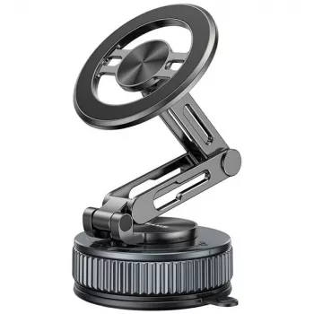 USAMS ZJ087 Universal Magnetic Phone Holder for Car, Home, Office - Black