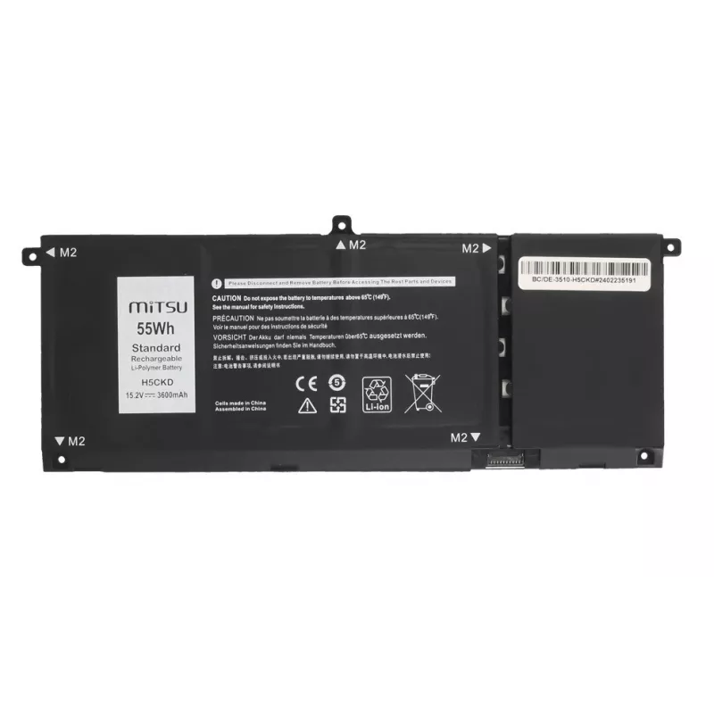 MITSU Battery H5CKD for Dell Inspiron 5400 5401 5402 5406 5501 5508 3600 mAh (55 Wh) 15.2V