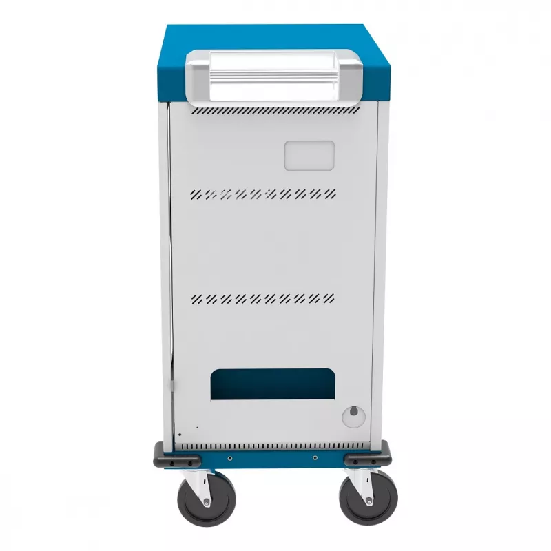 GoodConnections GEMMA T32C Tablet Charging Cart USB-C 18W per Port PD3.0 QC3.0 White/Blue