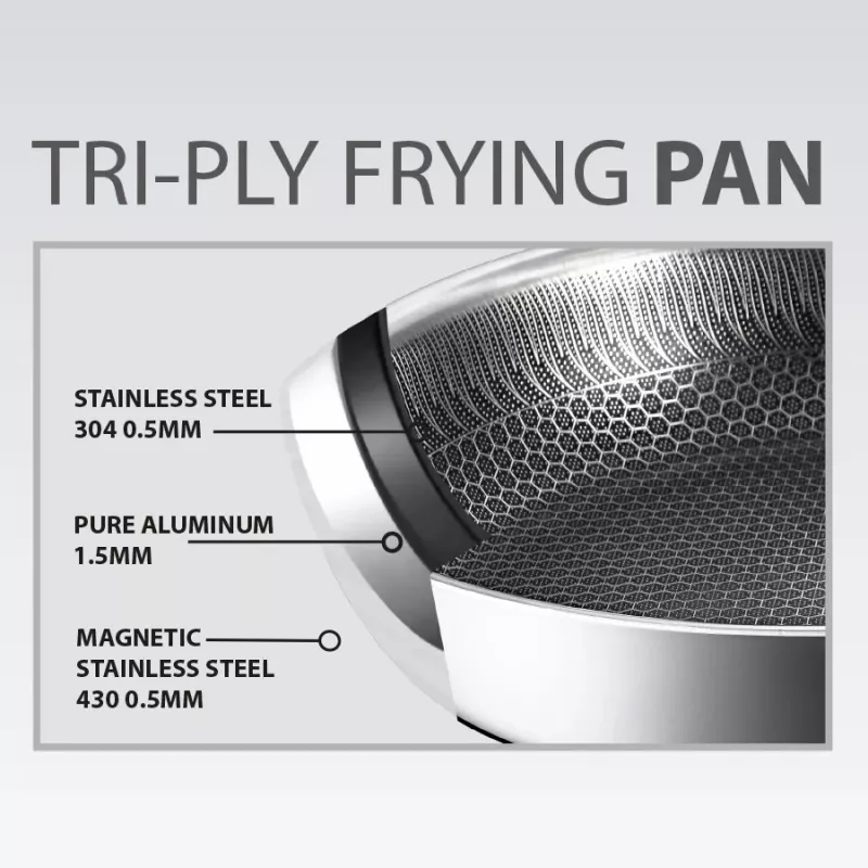 Maestro MR-1216-28 Frying Pan with Lid 28 cm, Non-stick Marble Coating, Induction Compatible, Black/Grey