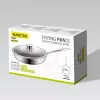 Maestro MR-1216-28 Frying Pan with Lid 28 cm, Non-stick Marble Coating, Induction Compatible, Black/Grey