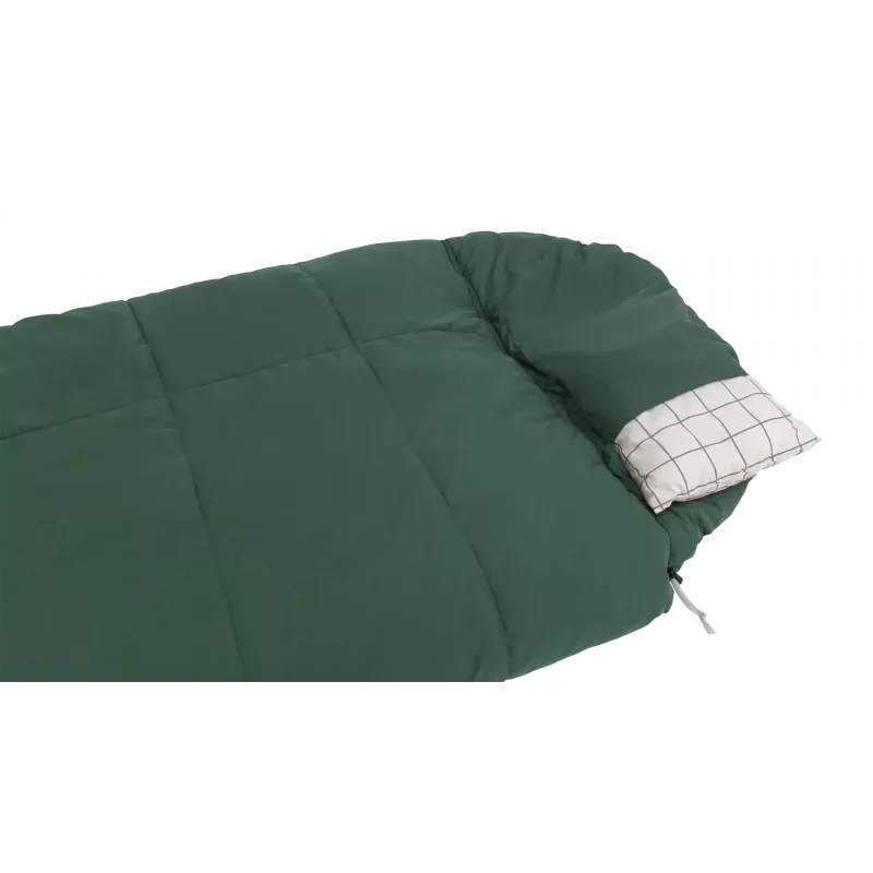 Outwell Camper Prime Green Sleeping Bag 235 x 90 cm -15 to 5 °C Right Zipper