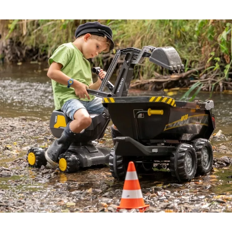 MILLY MALLY Rolly Toys Digger Volvo Ride-On Toy