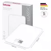 Beurer KS 19 Pure White Digital Kitchen Scale with Sensor Touch Buttons, 5 kg Capacity, 1 g Graduation, Tara Function, LCD Display