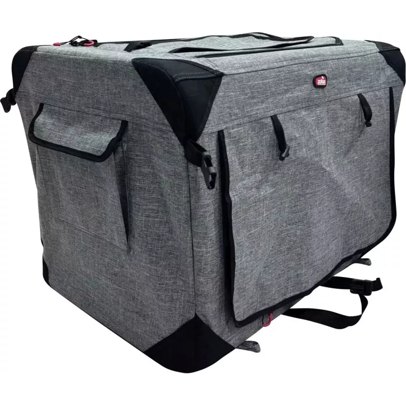 ZOLUX NOMAD S Foldable Fabric Travel Pet Carrier 42x60x42cm Grey