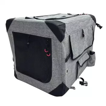 ZOLUX NOMAD S Foldable Fabric Travel Pet Carrier 42x60x42cm Grey