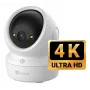 EZVIZ H6c G1 4K Spherical IP Security Camera Indoor, 4K UHD, 3840x2160, Wi-Fi, Ethernet, Night Vision, Two-Way Audio, AI Detection, Ceiling/Wall/Desk Mount
