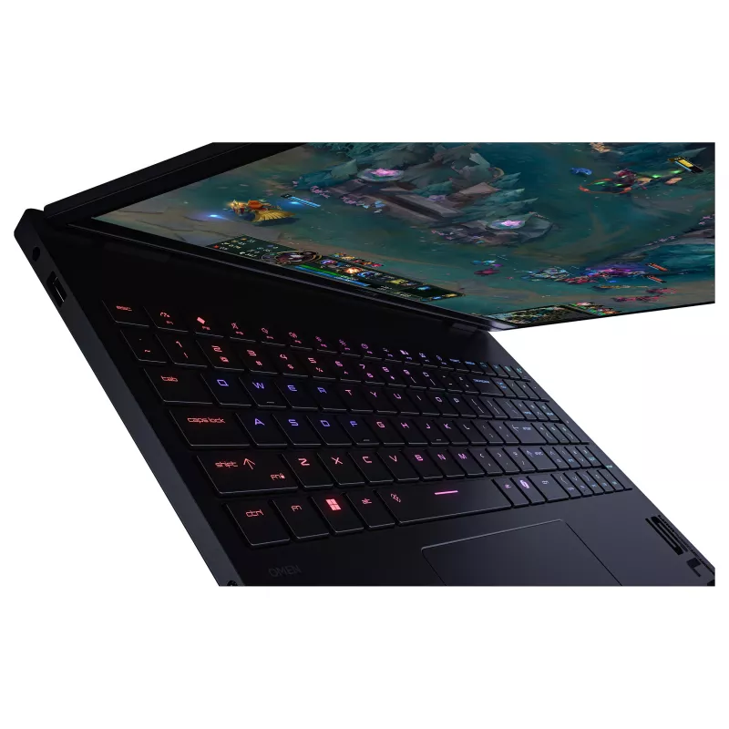 HP HyperX OMEN 15-ga0150ng 15.3 inch WUXGA IPS 165Hz Gaming Laptop, Intel Core i5-14450HX, 16GB DDR5 RAM, 1TB PCIe SSD, NVIDIA GeForce RTX 5060, Windows 11 Home, Shadow Black