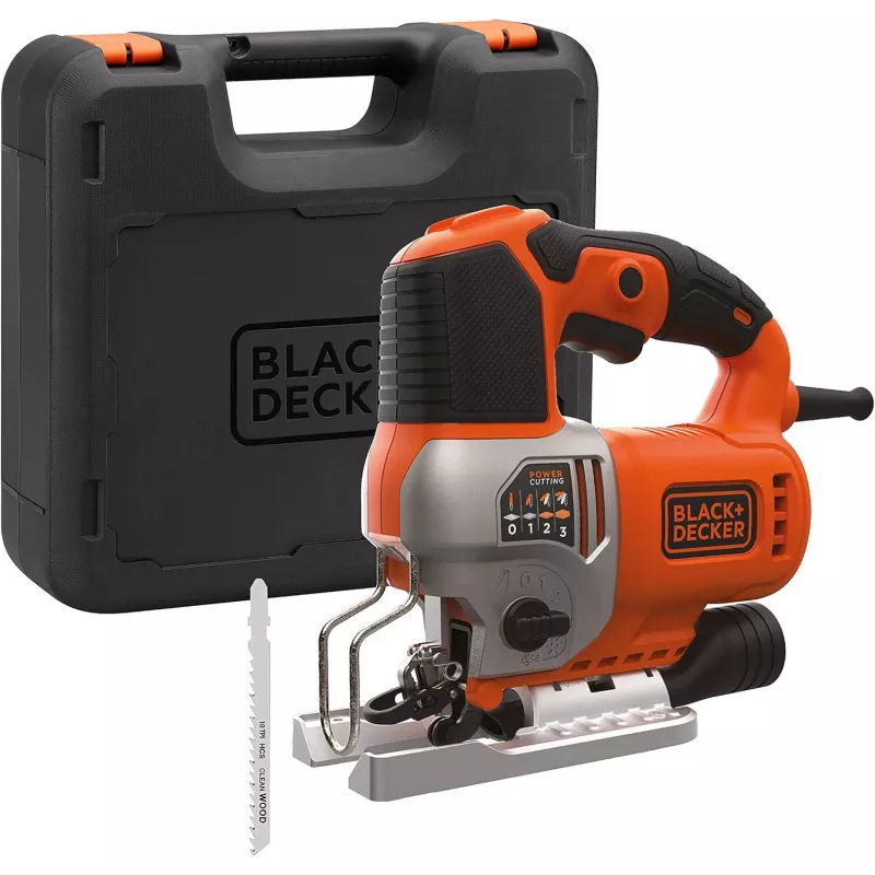 Black & Decker BES610K-QS 650W Pendulum Jigsaw in Kitbox