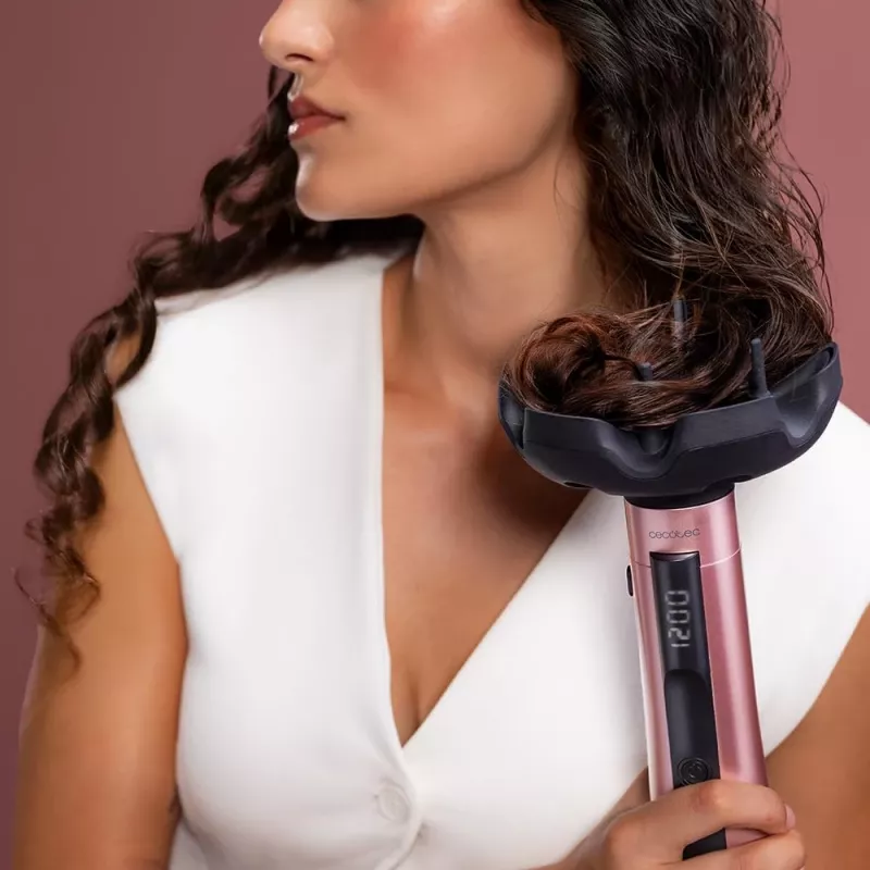 Cecotec CeramicCare 10in1 AirBrush Hot Air Brush 1200W Black/Pink
