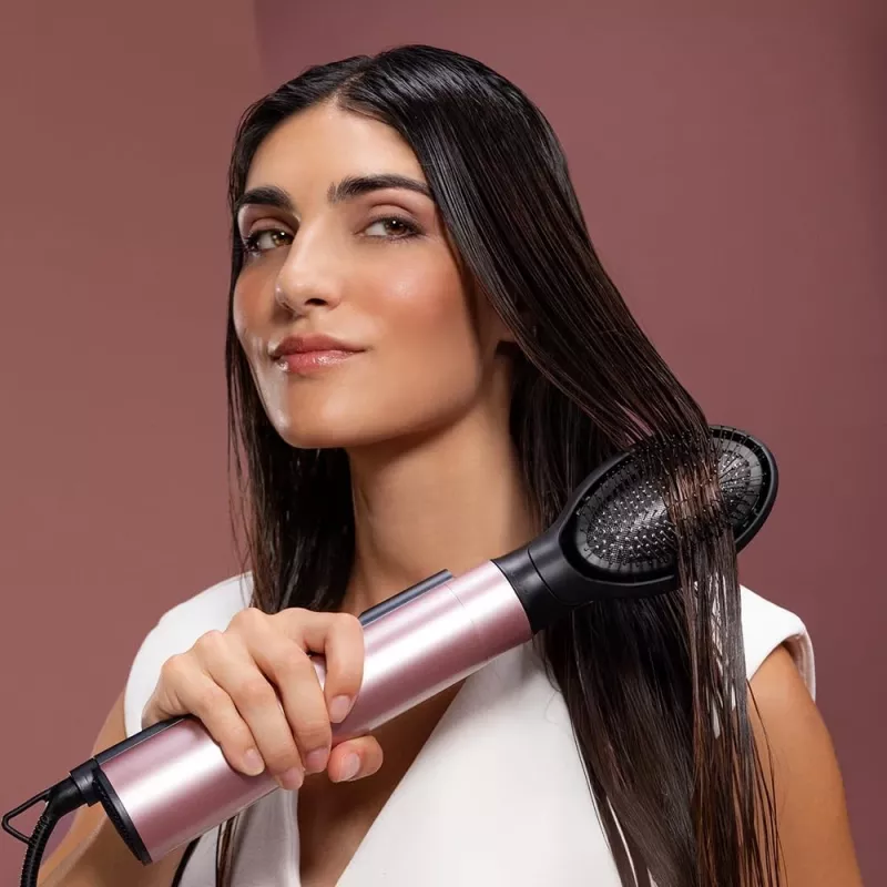Cecotec CeramicCare 10in1 AirBrush Hot Air Brush 1200W Black/Pink