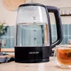 Cecotec ThermoSense 320 Clear Electric Kettle 2200 W 1.7 L Glass Black/Transparent