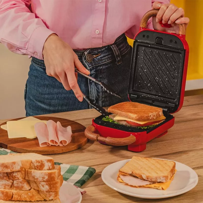 Cecotec Rock'nToast Retro One Yellow Sandwich Maker 700 W