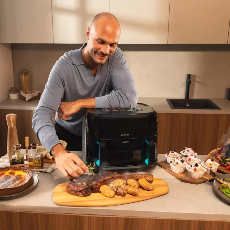 Cecotec Cecofry&Grill Smokin'Prime 11000 Double Hot Air Fryer 11L 2800W Black