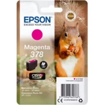 Epson 378 Original Magenta Ink Cartridge (4.1 ml) - Blister with RF/Acoustic Alarm - for Expression Photo XP-8500 Series