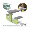 SMOBY Life Children's Picnic Table Green/Grey