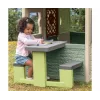 SMOBY Life Children's Picnic Table Green/Grey