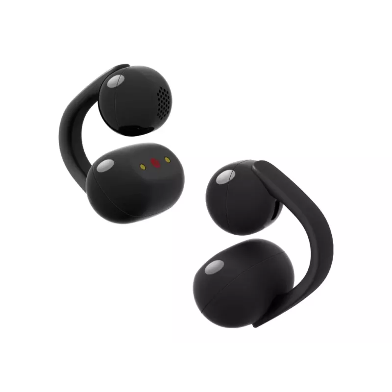 Sony LinkBuds Clip WF-LC900 True Wireless Open-Ear Earbuds, Bluetooth 5.2, IPX4, Black