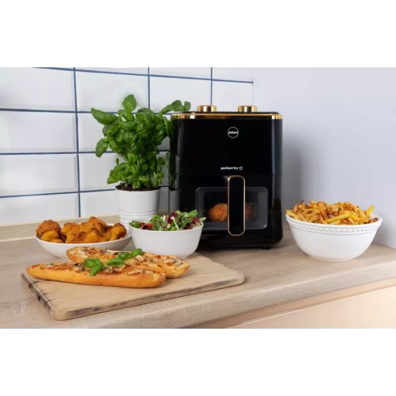 ELDOM FR45 FRITELO 1500 W Fat-Free Fryer, Black