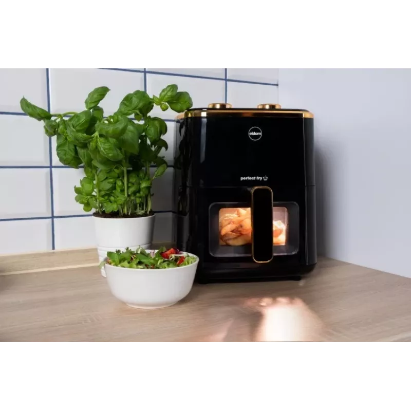 ELDOM FR45 FRITELO 1500 W Fat-Free Fryer, Black