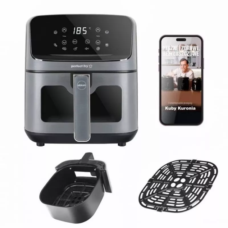 ELDOM FR45 FRITELO 1500 W Fat-Free Fryer, Black