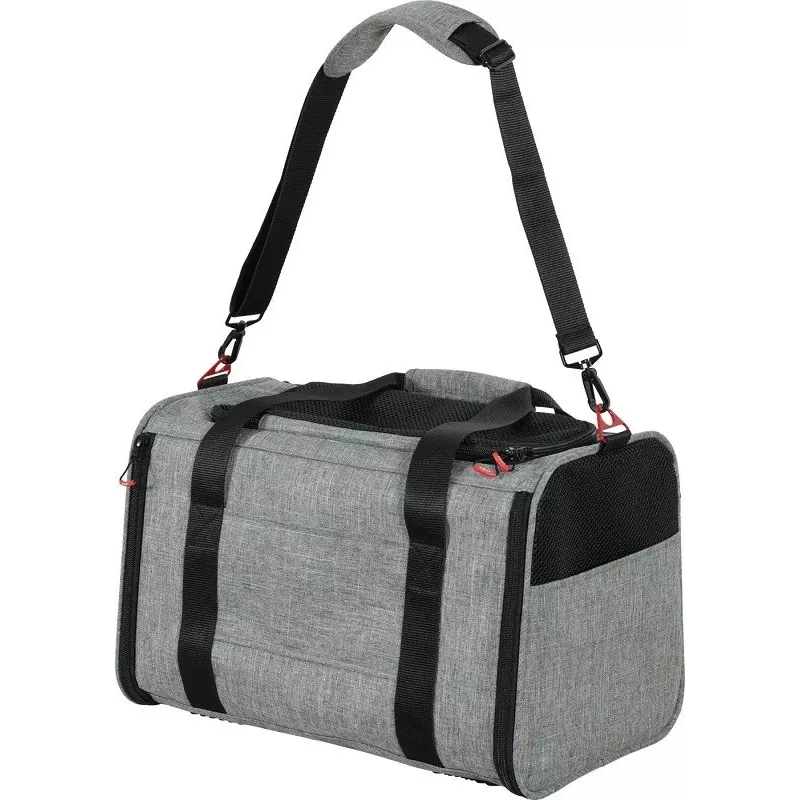 ZOLUX NOMAD L Expandable Pet Carrier 48×30.8×30.5 cm Grey/Black