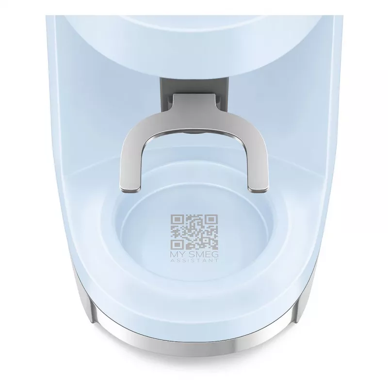 Smeg CGF03PBEU Coffee Grinder, 15 Grind Settings, 240g Bean Capacity, 150W, Pastel Blue