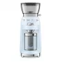 Smeg CGF03PBEU Coffee Grinder, 15 Grind Settings, 240g Bean Capacity, 150W, Pastel Blue
