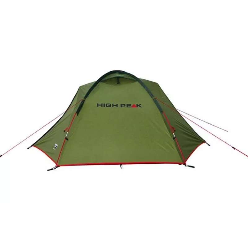 High Peak Woodpecker 3 Dome Tent 3 Person Green/Red