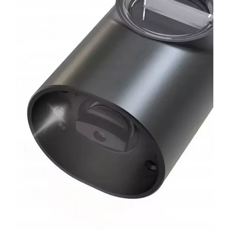 PROMIS MP35X2 Electric Salt and Pepper Mill Set with Stand, Stainless Steel/Silver, 2x 220mm, Ceramic Grinder, Battery Operated, LED Light