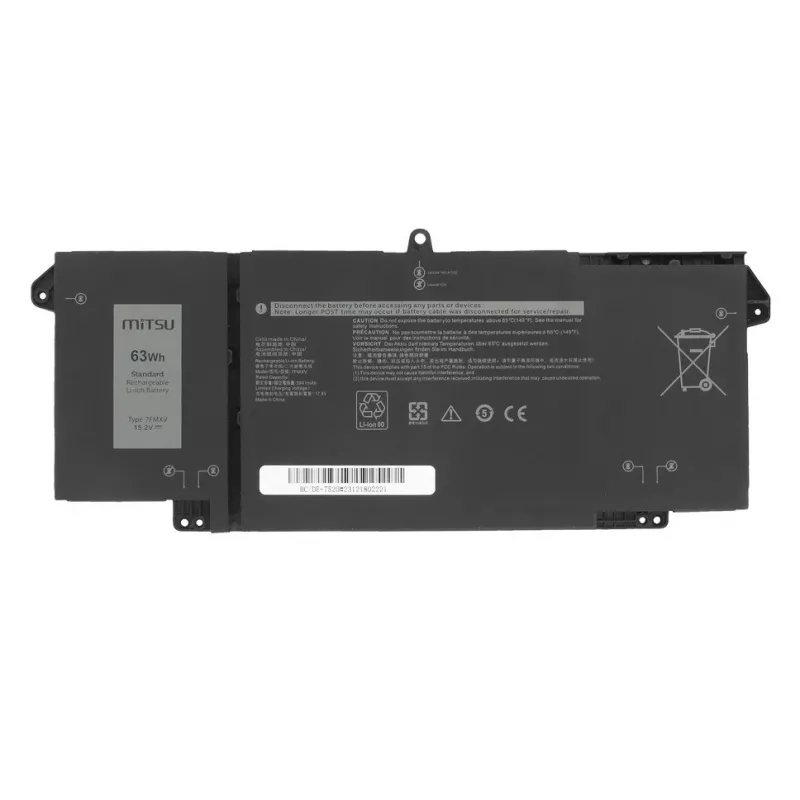 MITSU Battery 7FMXV for Dell Latitude 5320 7320 7420 7520 - 15.2V 3600 mAh (55 Wh)