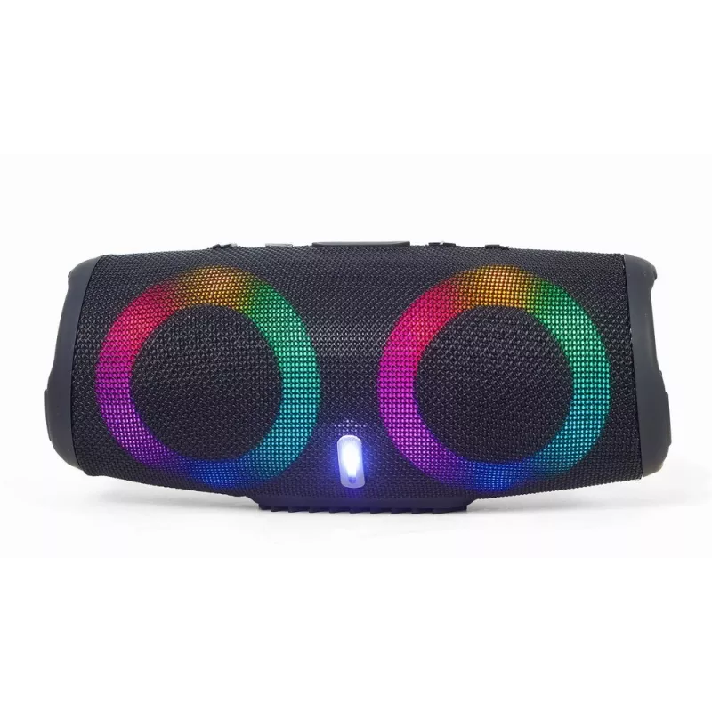 Gembird SPK-BT-LED-02 Portable Bluetooth Party Speaker, 10W, Black