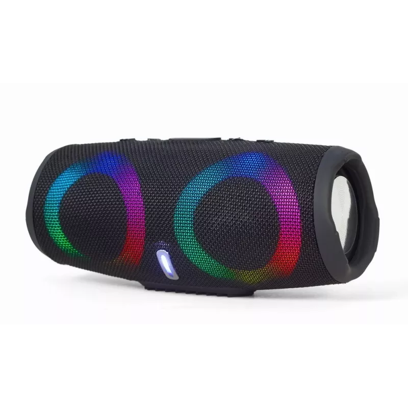 Gembird SPK-BT-LED-02 Portable Bluetooth Party Speaker, 10W, Black