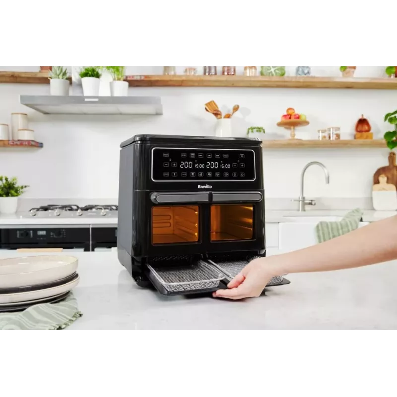Breville VDF130X Oil-Free Air Fryer, 5.5L, 1700W, Black