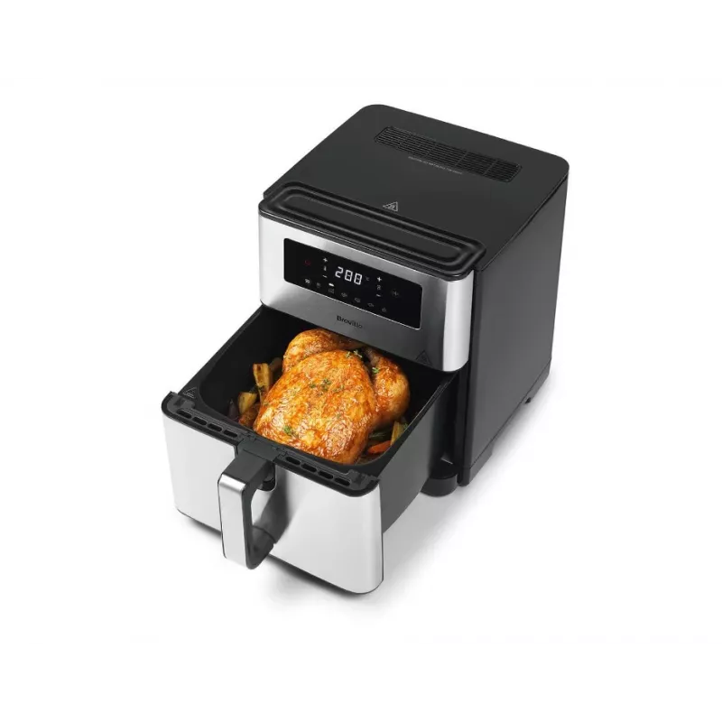 Breville VDF131X Oil-Free Air Fryer, 1.25 kg, 1400 W, Black/Silver