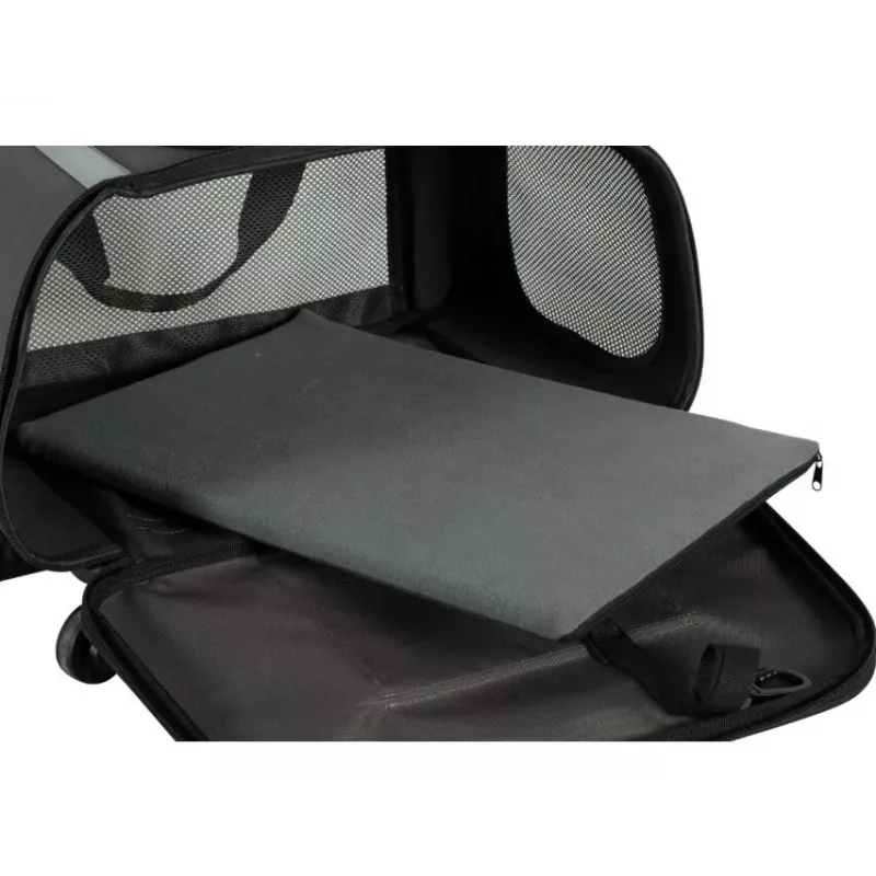 ZOLUX NOMAD Pet Carrier on Wheels for Dogs and Cats 47x32x27 cm Black