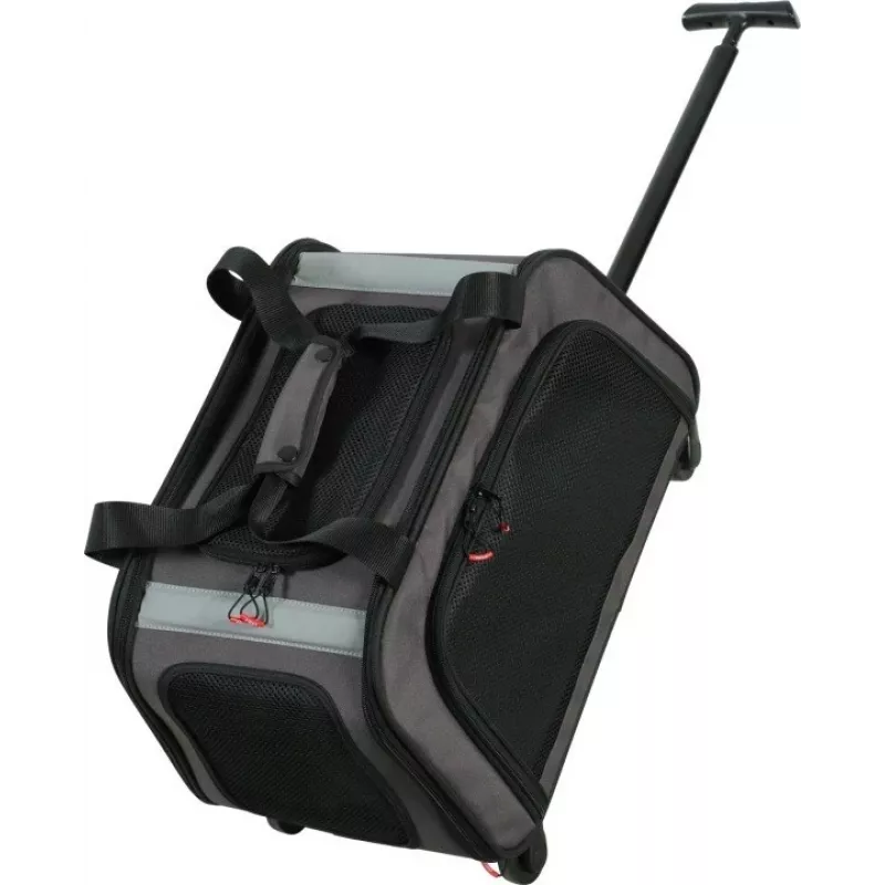 ZOLUX NOMAD Pet Carrier on Wheels for Dogs and Cats 47x32x27 cm Black