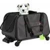 ZOLUX NOMAD Pet Carrier on Wheels for Dogs and Cats 47x32x27 cm Black