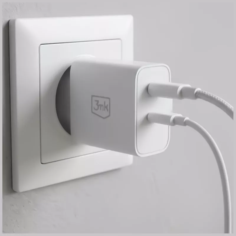 3MK FlowPower 45W PD 3.0 QC4+ GaN Charger White