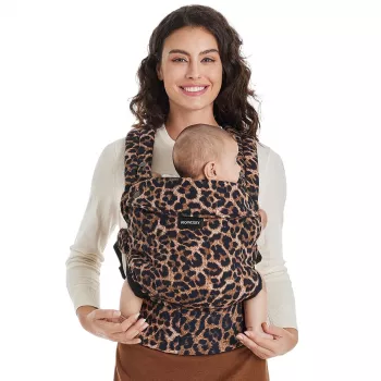 MOMCOZY BC001 Baby Carrier Newborn to Toddler Cotton Leopard