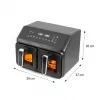 ELDOM FR210 DualCrisp Double Air Fryer, 2200 W, 8 L Capacity, LED Display, Black