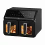 ELDOM FR210 DualCrisp Double Air Fryer, 2200 W, 8 L Capacity, LED Display, Black