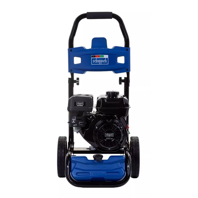 Scheppach HCP5000 High-Pressure Cleaner 180 bar 2700 W with Hose Reel, Detergent Tank, and Accessories