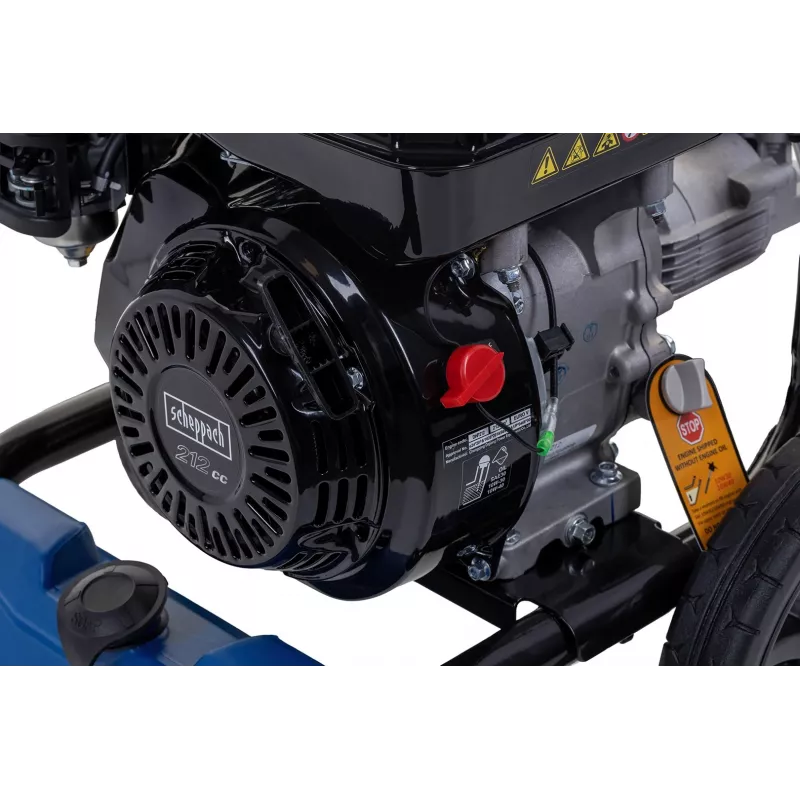 Scheppach HCP5000 High-Pressure Cleaner 180 bar 2700 W with Hose Reel, Detergent Tank, and Accessories